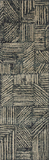 Loloi II Bowery BOW-01 Midnight/Taupe Area Rug 2'3''x 7'6'' Runner