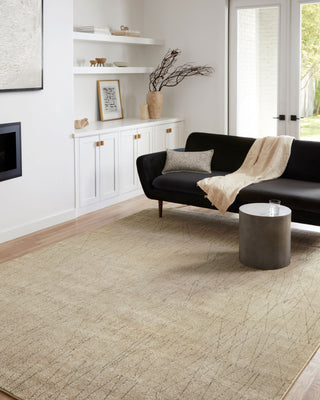 Loloi II Bowery BOW-05 Beige/Pepper Area Rug Room Scene 2