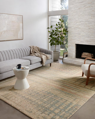 Loloi II Bowery BOW-07 Beige/Multi Area Rug Room Scene Featured