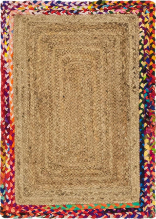 Unique Loom Braided Jute MGN-20 Natural Area Rug main image