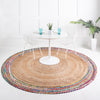 Unique Loom Braided Jute MGN-20 Natural Area Rug Round Lifestyle Image