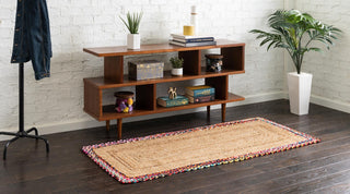 Unique Loom Braided Jute MGN-20 Natural Area Rug Runner Lifestyle Image