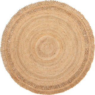 Unique Loom Braided Jute MGN-25 Natural Area Rug main image