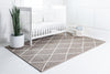 Unique Loom Braided Jute MGN-28 Gray Area Rug Rectangle Lifestyle Image
