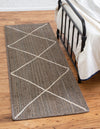 Unique Loom Braided Jute MGN-28 Gray Area Rug Runner Lifestyle Image