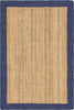 Unique Loom Braided Jute MGN-4 Natural Area Rug main image
