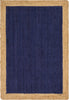 Unique Loom Braided Jute MGN-4 Navy Blue Area Rug main image