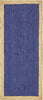 Unique Loom Braided Jute MGN-4 Navy Blue Area Rug Runner Top-down Image