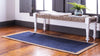 Unique Loom Braided Jute MGN-4 Navy Blue Area Rug Runner Lifestyle Image