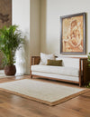 Unique Loom Braided Jute MGN-4 White Area Rug Rectangle Lifestyle Image