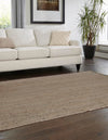 Unique Loom Braided Jute MGN-5-7-8 Gray Area Rug Rectangle Lifestyle Image