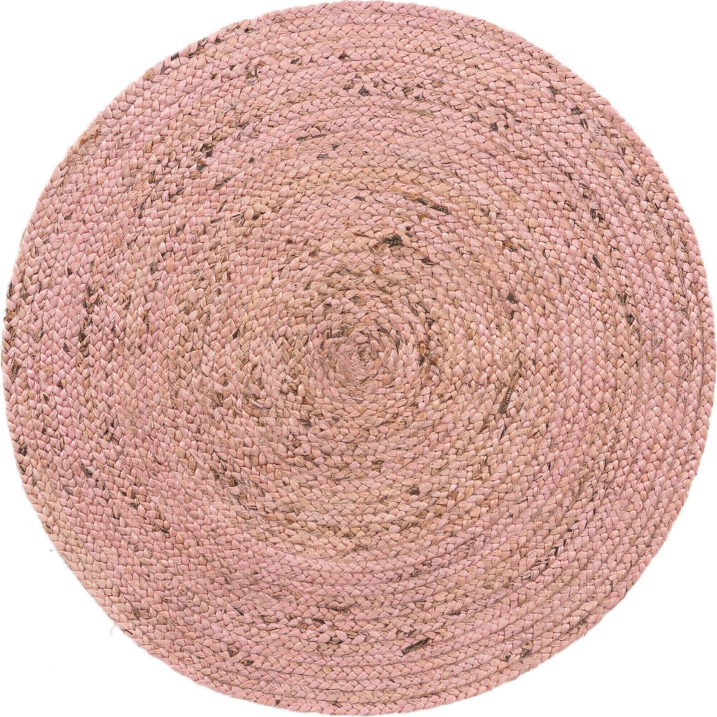 Unique Loom Braided Jute MGN-5-7-8 Light Pink Area Rug – Incredible ...