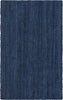 Unique Loom Braided Jute MGN-5-7-8 Navy Blue Area Rug main image