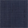 Unique Loom Braided Jute MGN-5-7-8 Navy Blue Area Rug Square Top-down Image