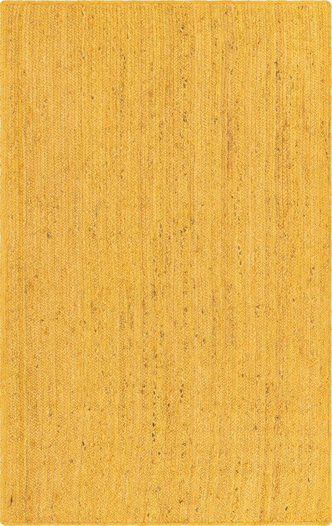 Unique Loom Braided Jute MGN-5-7-8 Yellow Area Rug main image
