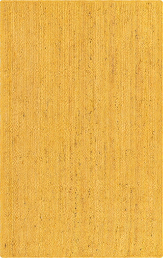 Unique Loom Braided Jute MGN-5-7-8 Yellow Area Rug main image