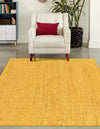 Unique Loom Braided Jute MGN-5-7-8 Yellow Area Rug Rectangle Lifestyle Image