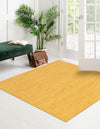 Unique Loom Braided Jute MGN-5-7-8 Yellow Area Rug Square Lifestyle Image