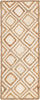 Unique Loom Braided Jute MGN-6 Natural Area Rug Runner Top-down Image