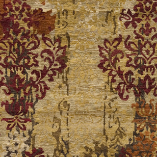 Surya Brocade BRC-1002 Beige Hand Knotted Area Rug Sample Swatch