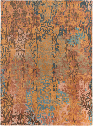 Surya Brocade BRC-1009 Rust Hand Knotted Area Rug 8' X 11'