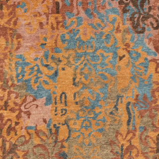 Surya Brocade BRC-1009 Rust Hand Knotted Area Rug Sample Swatch