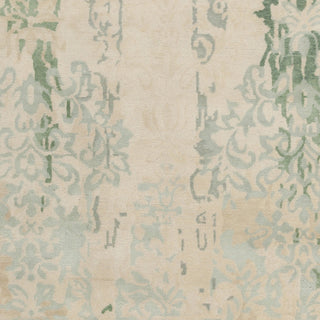 Surya Brocade BRC-1012 Sea Foam Hand Knotted Area Rug Sample Swatch