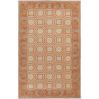 Surya Bordeaux BRD-6003 Rust Area Rug by Florence de Dampierre 5' x 8'