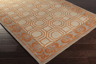 Surya Bordeaux BRD-6003 Rust Hand Tufted Area Rug by Florence de Dampierre 5x8 Corner