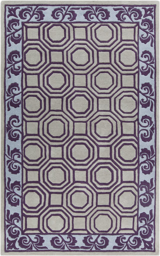 Surya Bordeaux BRD-6005 Violet Area Rug by Florence de Dampierre 