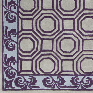 Surya Bordeaux BRD-6005 Violet Hand Tufted Area Rug by Florence de Dampierre Sample Swatch