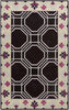 Surya Bordeaux BRD-6006 Eggplant Area Rug by Florence de Dampierre 