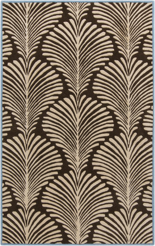 Surya Bordeaux BRD-6007 Chocolate Area Rug by Florence de Dampierre 