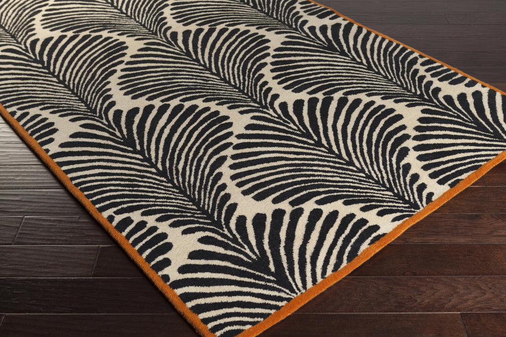 Surya Bordeaux BRD-6010 Area Rug by Florence de Dampierre 5x8 Corner Feature