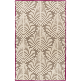 Surya Bordeaux BRD-6015 Mocha Area Rug by Florence de Dampierre 5' x 8'