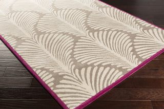 Surya Bordeaux BRD-6015 Mocha Hand Tufted Area Rug by Florence de Dampierre 5x8 Corner