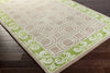 Surya Bordeaux BRD-6016 Olive Hand Tufted Area Rug by Florence de Dampierre 5x8 Corner