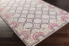Surya Bordeaux BRD-6019 Eggplant Hand Tufted Area Rug by Florence de Dampierre 5x8 Corner