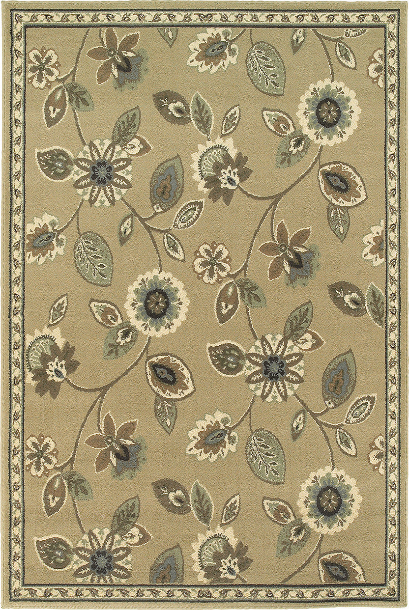 Oriental Weavers Brentwood 501J9 Stone/Blue Area Rug main image