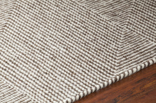 Chandra Bristol BRI-35808 Brown/White Area Rug Detail