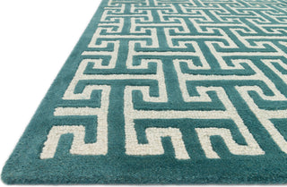 Loloi Brighton BT-03 Teal Area Rug Corner Shot Feature