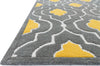 Loloi Brighton BT-04 Grey / Gold Area Rug Corner Shot