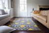 Loloi Brighton BT-04 Grey / Gold Area Rug Room Scene