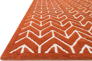 Loloi Brighton BT-08 Tangerine Area Rug Corner Shot