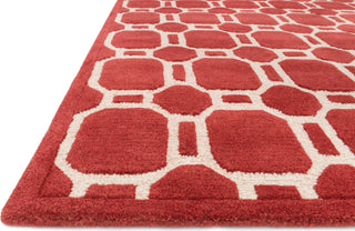 Loloi Brighton BT-12 Red Area Rug Corner Shot