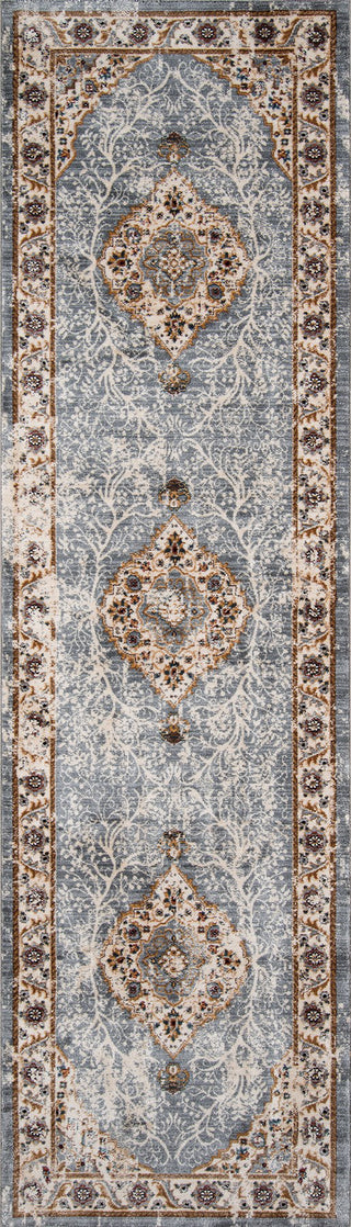 Momeni Brighton BR-01 Blue Area Rug Runner Image