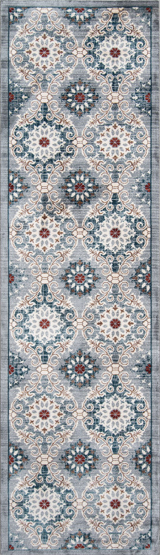 Momeni Brighton BR-03 Blue Area Rug Runner Image