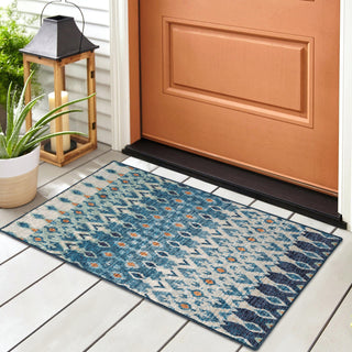 Dalyn Brisbane BR1 Indigo Area Rug Room Image Feature