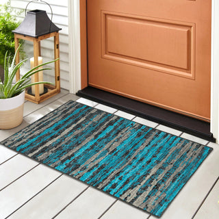 Dalyn Brisbane BR4 Teal Area Rug Room Image Feature