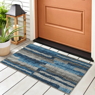 Dalyn Brisbane BR7 Navy Area Rug Room Image Feature